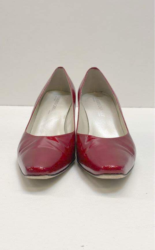 Roberto Capucci Red Pump Heels Size Women 10 image number 3