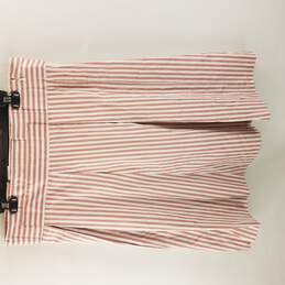 New York & Company Women Pink Stripe Skirt 16 NWT alternative image