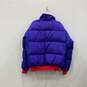 Mens Purple Red Long Sleeve Full Zip Mock Neck Reversible Puffer Jacket Size XL image number 2