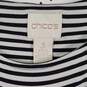 Womens Striped Round Neck 3/4 Sleeve Pullover Blouse Top Size 3 image number 4