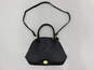 80s Vtg Liz Claiborne Black Monogram Speedy Style Handbag Purse image number 1