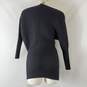 Reiss Women Black Rib Knit One-Shoulder Sweater XS image number 2