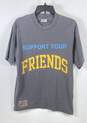 Kids Of Immigrants Men Gray Support Your Friends T Shirt S image number 1