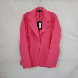 Pretty Little Thing Hot Pink Blazer Jacket WM Size 4 NWT