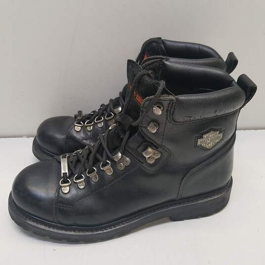 Harley Davidson Black Leather Boots US 10.5 image number 4