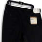 NWT Mens Black Pleated Classic Fit Stretch Dress Pants Size 36W X31L image number 4