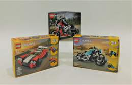 LEGO 31100 Sports Car, 31135 Vintage Motorcycle, 42132 Motorcycle (Sealed)(3)