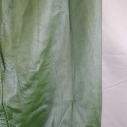 Unbranded Women Green Leather Skirt M alternative image