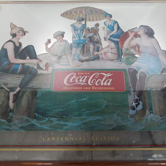 Drink Coca Cola Centennial Edition Painted Mirror Sign image number 5