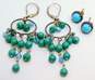 925 Faux Turquoise & Blue Crystal Jewelry image number 4