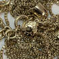 Designer J. Crew Gold-Tone Ring Clasp Tow Tassels Classic Pendant Necklace image number 4