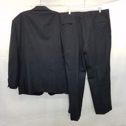 AUTHENTICATED Oscar de la Renta Black Wool Pinstriped Mens 2Pc Suit Set 44R W38 alternative image