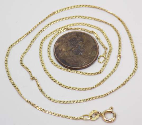 14K Yellow Gold Chain Necklace for Repair 2.2g image number 2