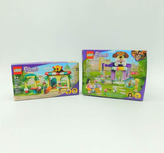 2 Sealed Lego Friends Building Sets Doggy Day Care & Heartlake City Pizzeria 41691 41705 image number 1