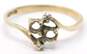 10K Yellow Gold Diamond Accent Ring Setting 1.5g image number 1