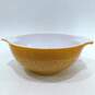 Vintage Pyrex Woodland Brown Tan Cinderella Mixing Bowls Set of 4 image number 6