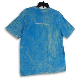 Womens Blue Crew Neck Short Sleeve Stretch Pullover T-Shirt Size Medium alternative image