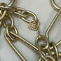 Designer Kendra Scott Gold-Tone Fashionable Link Chain Necklace With Box image number 4