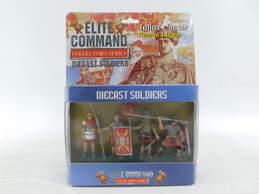 Sealed Blue Box Elite Command Die Cast Soldiers Julius Caesar Roman Legion Toy Figures