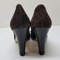 Tory Burch Dark Brown Suede Leather Pumps Size 8.5 image number 4