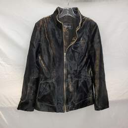 Bassanio Black Full Zip Up Jacket Size L