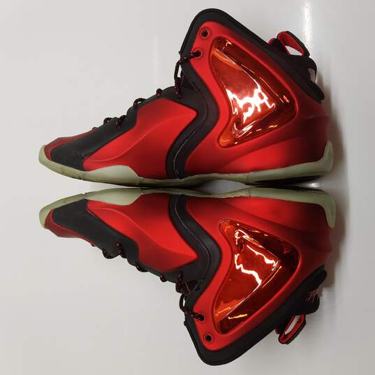 2014 Men's Nike Lil Penny Posite 'University Red' 630999-600 Basketball Shoes Size 9.5 image number 3