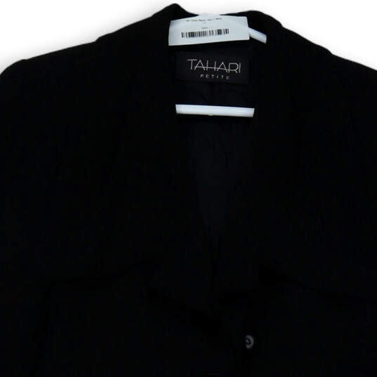 Womens Black Long Sleeve Single Breasted One Button Blazer Jacket Size 2 image number 3