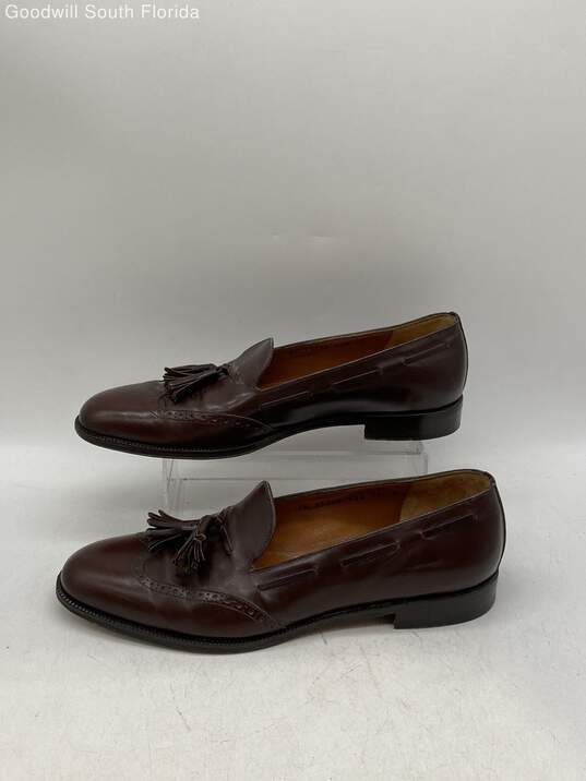 Authentic Salvatore Ferragamo Mens Brown Shoes Size 10 image number 1