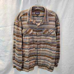 Patagonia Organic Cotton Full Button Long Sleeve Shirt Size L