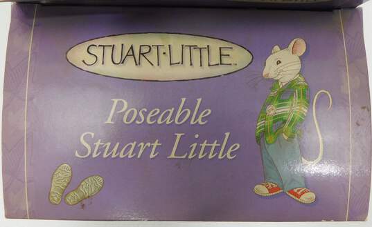Vintage Stuart Little Poseable Plush Doll Learning Curve New in Box 1999 image number 2