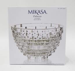 Mikasa Palazzo 9 Inch Crystal Fruit Flower Glass Bowl in original box SEALED