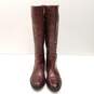 Gianni Bini Leather Cut Out Riding Boots Tan 8 image number 5