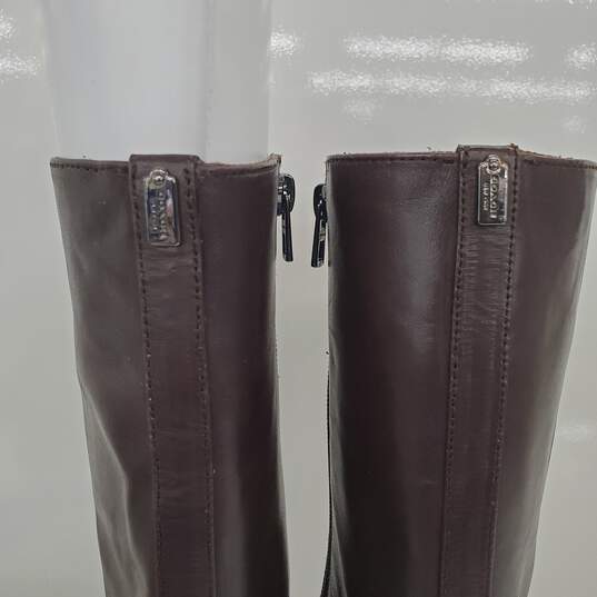 Coach Remi Semi Matte Calf Chestnut Women's Heeled Boots Size 6M w/ BOX image number 6