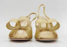Kate Spade New York Gold Sparkle Heels Size 8.5