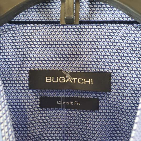 Bugatchi Men Multicolor Button Up Plaid SZ M image number 3