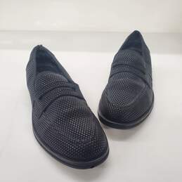 Duke + Dexter Men's Black Woven Leather Loafers Size 10 alternative image