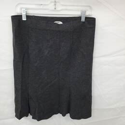 Wm DKNYC Skirt Gray Viscose Nylon Blend Sz M