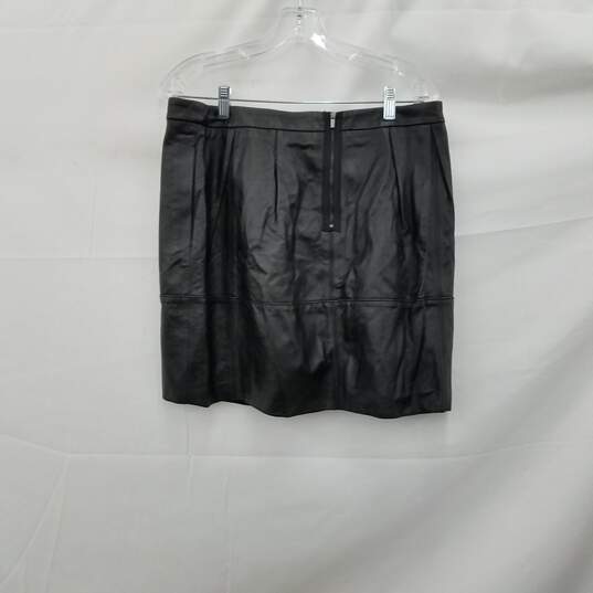 BCBG MaxAzria Avara Lamb Leather Skirt NWT Size Large image number 2