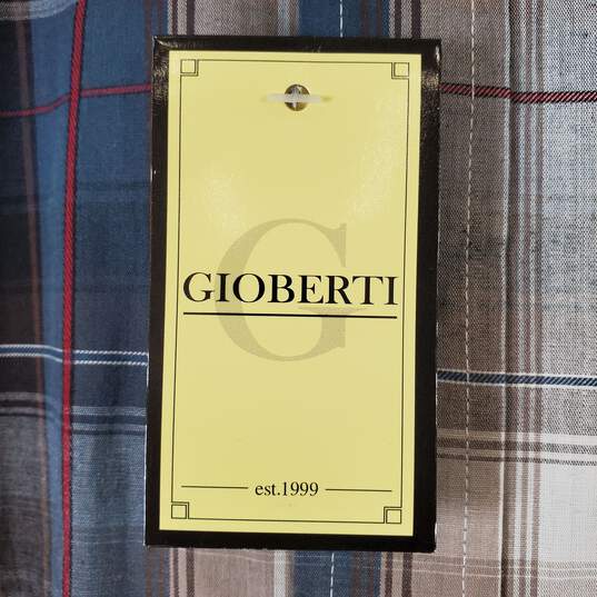 Gioberti Men's Plaid Short Sleeve SZ XL NWT image number 5