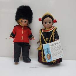 Lot of Vintage International Madame Alexander Dolls Indonesia England 8in