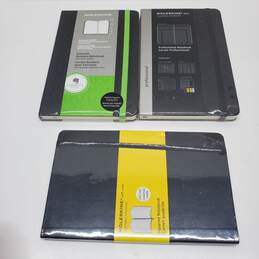Lot of 3 Professional Business Notebooks - Moleskine Evernote