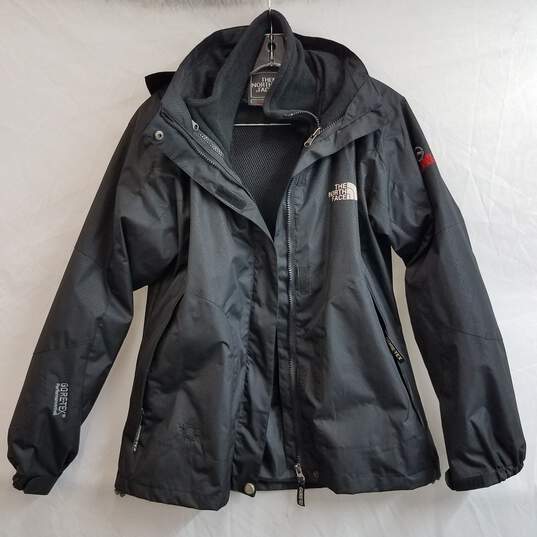 The North Face Goretex black soft shell technical jacket with mesh lining L image number 1