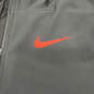Mens Black Long Sleeve Quarter Zip Hooded Pullover Athletic Jacket Size L image number 4