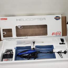 Super 3D 9101G 3.5 Channel Remote Control Helicopter - Parts/Repair Untested