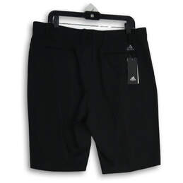NWT Mens Black Flat Front Slash Pocket Straight Leg Chino Shorts Size 36 alternative image