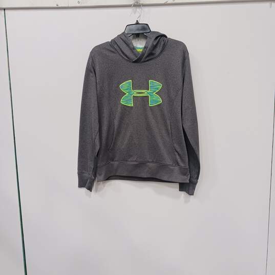 Under Armour Men's Gray Semi-Fitted Hoodie Size L image number 1