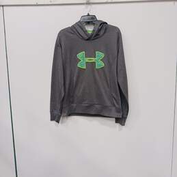 Under Armour Men's Gray Semi-Fitted Hoodie Size L