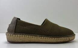 Cole Haan Reilly Olive Green Espadrille Knit Loafers Shoes Women's Size