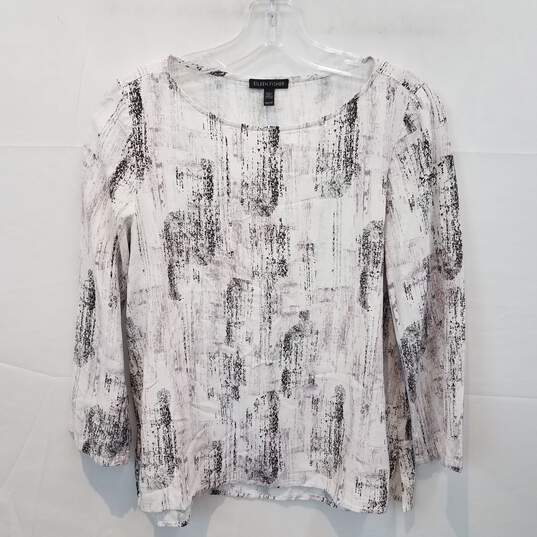 Eileen Fisher Long Sleeve Pullover Shirt Top Women's Size XS/TP image number 1