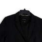 Womens Black Long Sleeve Notch Lapel Welt Pocket One Button Blazer Size 14 image number 3